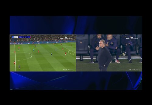 Champions League split screen on HBO Max