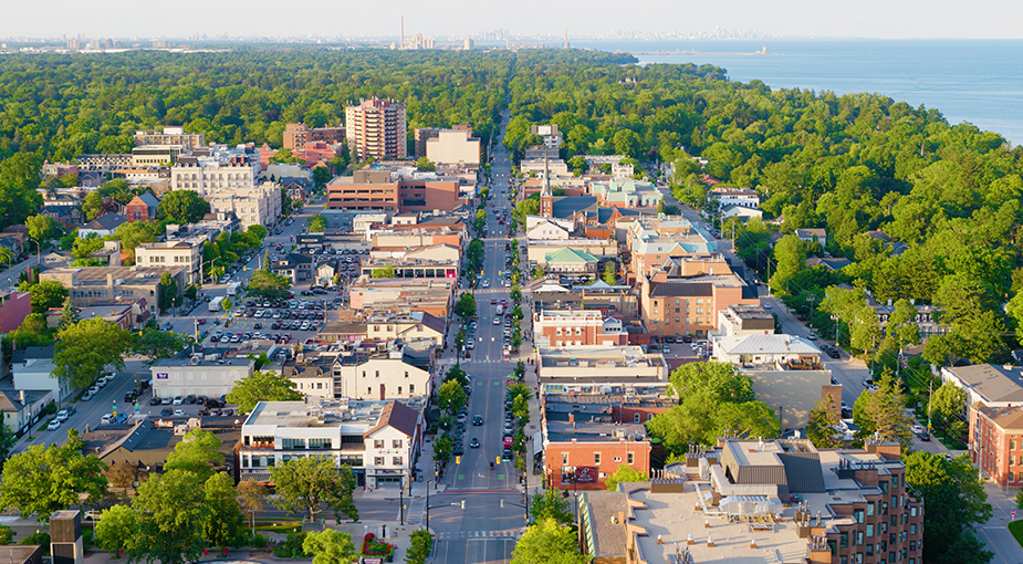 Downtown Oakville aerial